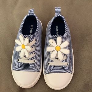 Toddler slip-on sneakers.